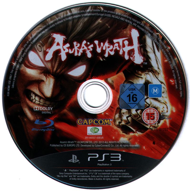 Media for Asura's Wrath (PlayStation 3) (European English release)