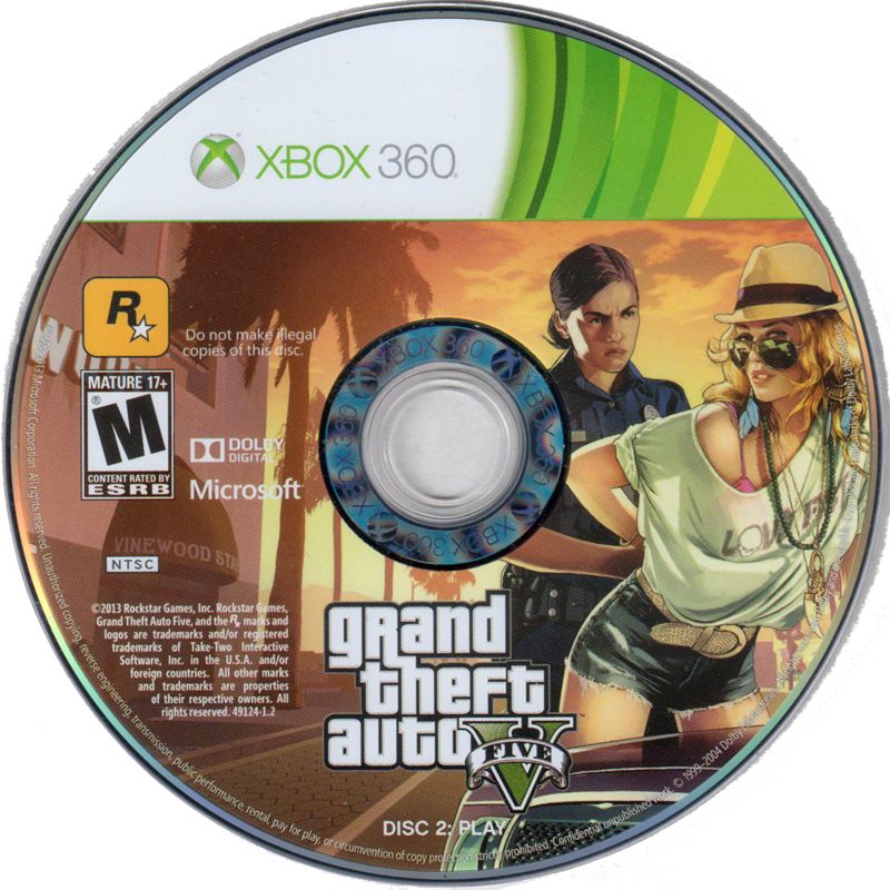 Gta 5 - Mídia Digital Xbox 360