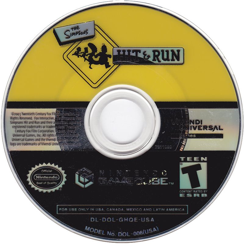 Media for The Simpsons: Hit & Run (GameCube) (Player's Choice release)