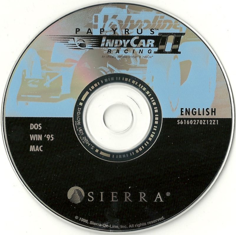 Media for IndyCar Racing II (DOS and Macintosh and Windows)