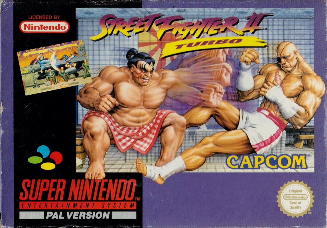 Front Cover for Street Fighter II Turbo (SNES)