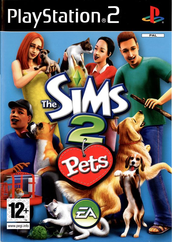 Front Cover for The Sims 2: Pets (PlayStation 2)