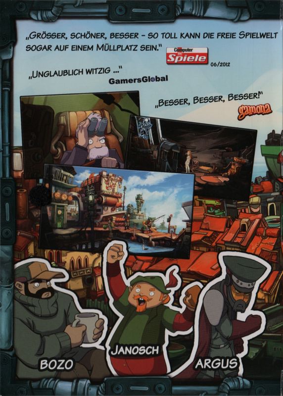 Inside Cover for Chaos auf Deponia (Limitierte Auflage) (Macintosh and Windows): Left