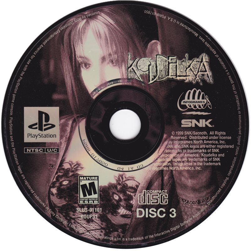 Media for Koudelka (PlayStation): Disc 3