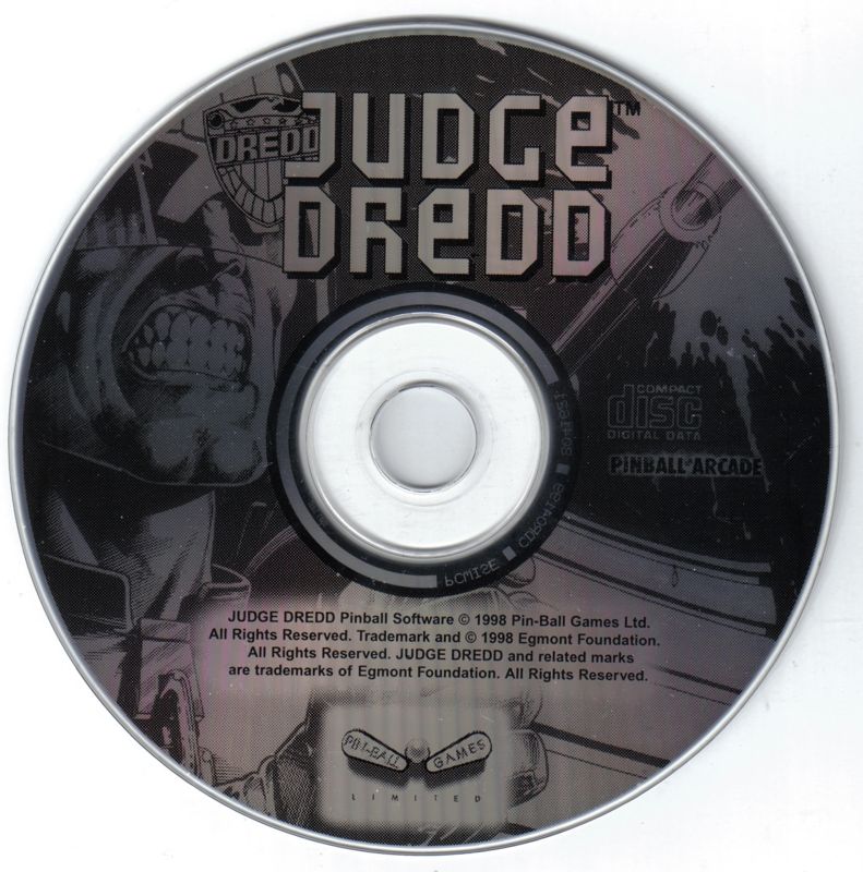 Judge Dredd Pinball cover or packaging material - MobyGames