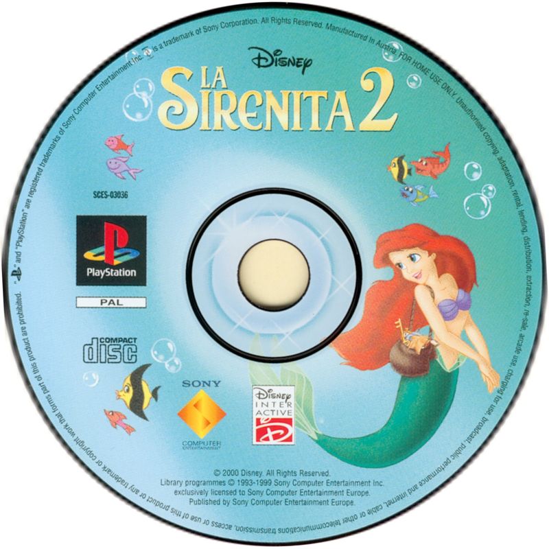 Media for Disney's The Little Mermaid II (PlayStation)