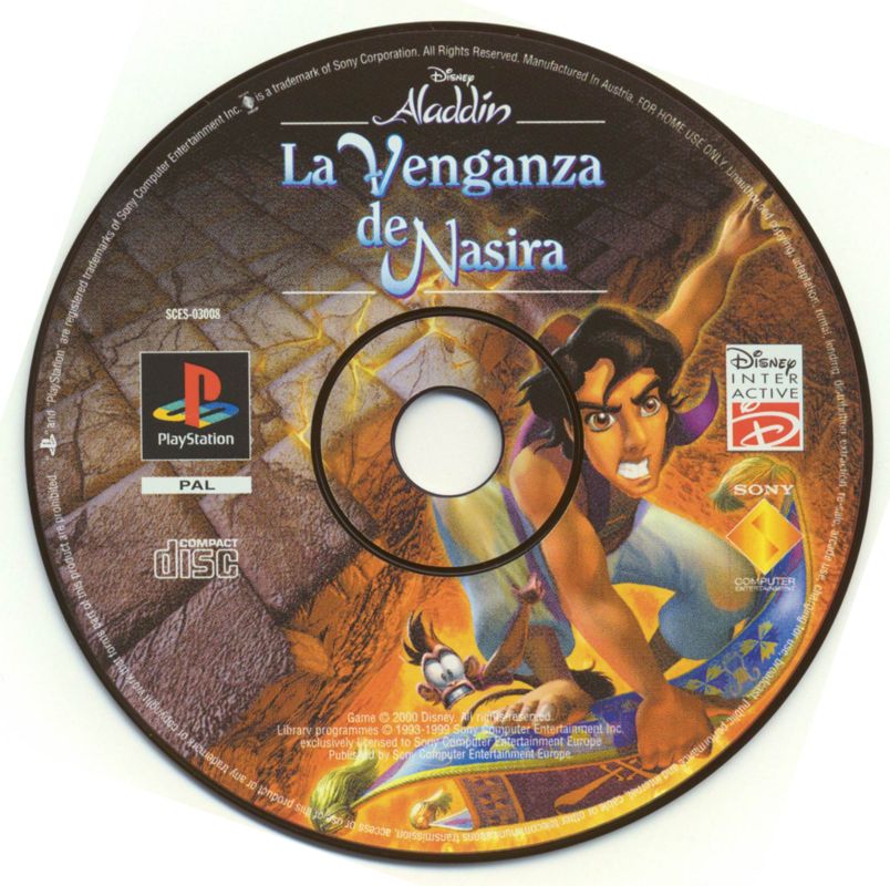 Media for Disney's Aladdin in Nasira's Revenge (PlayStation)