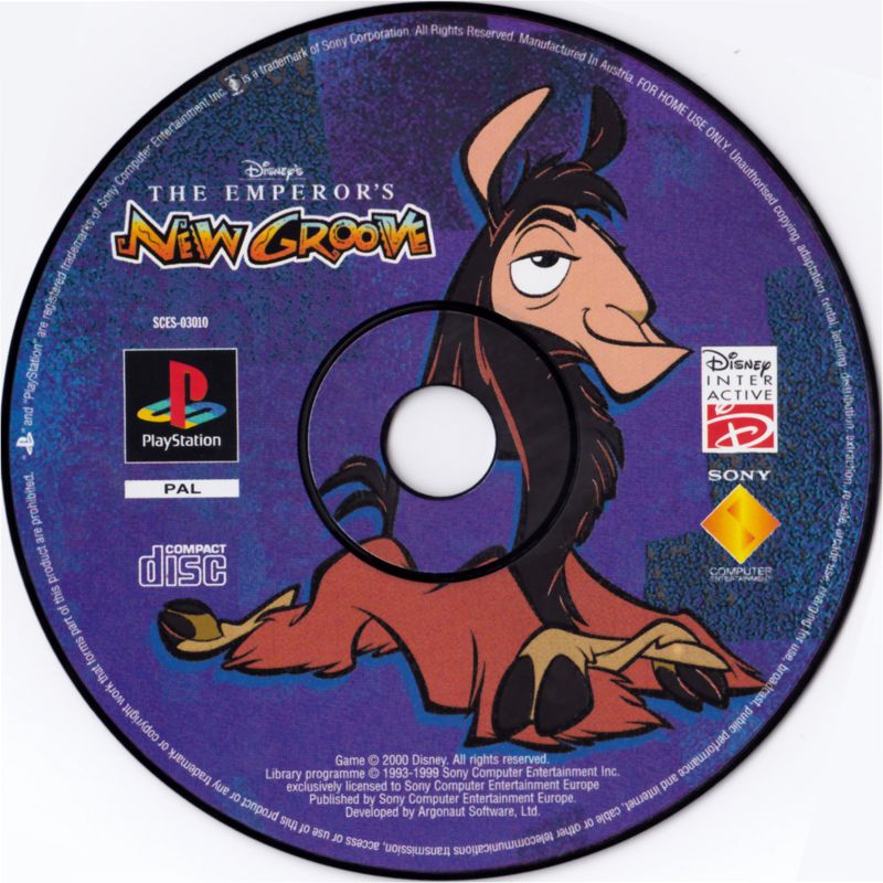 Media for Disney's The Emperor's New Groove (PlayStation)