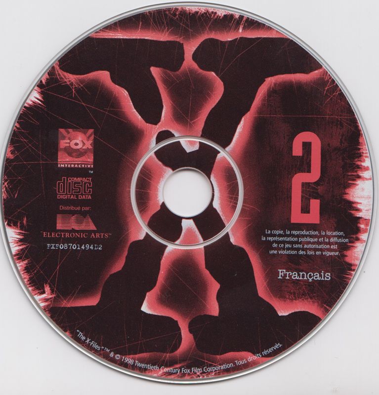 Media for The X-Files Game (Macintosh and Windows): Disc 2