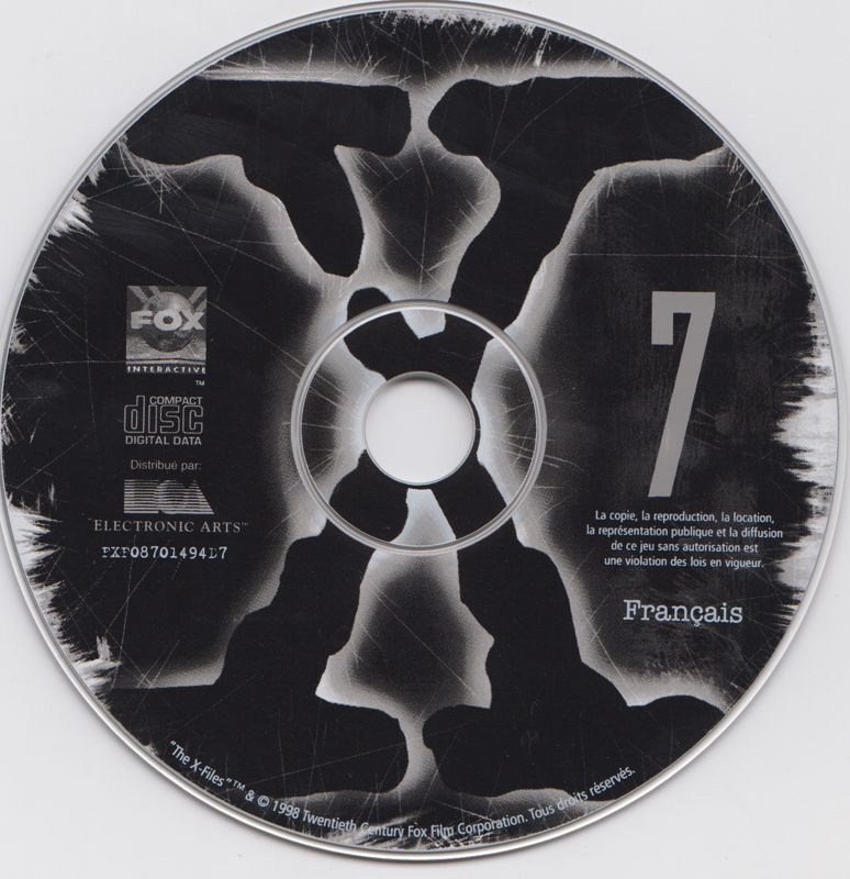 Media for The X-Files Game (Macintosh and Windows): Disc 7