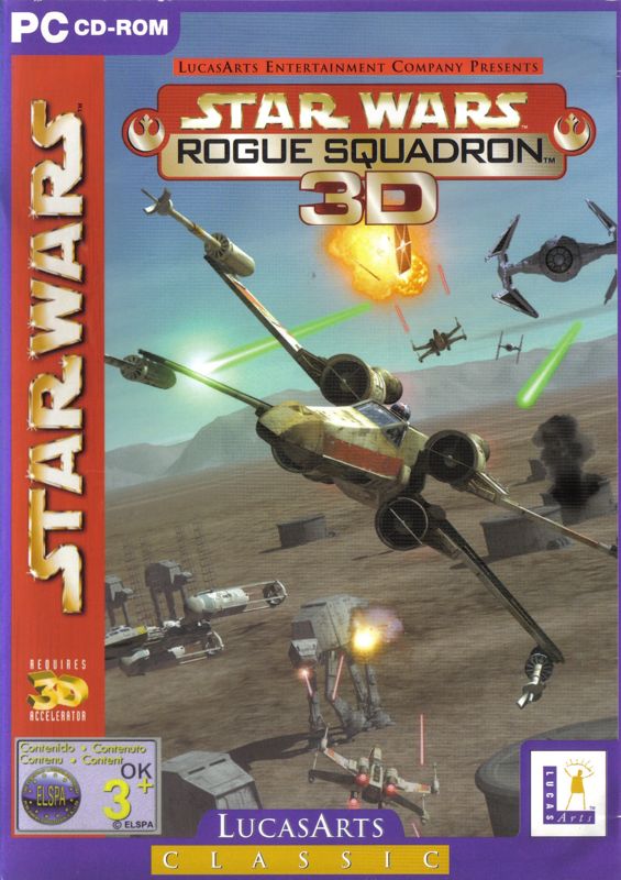 Star Wars Rogue Squadron 3D cover or packaging material MobyGames