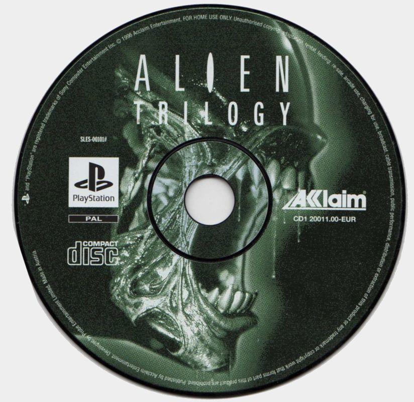 Media for Alien Trilogy (PlayStation)