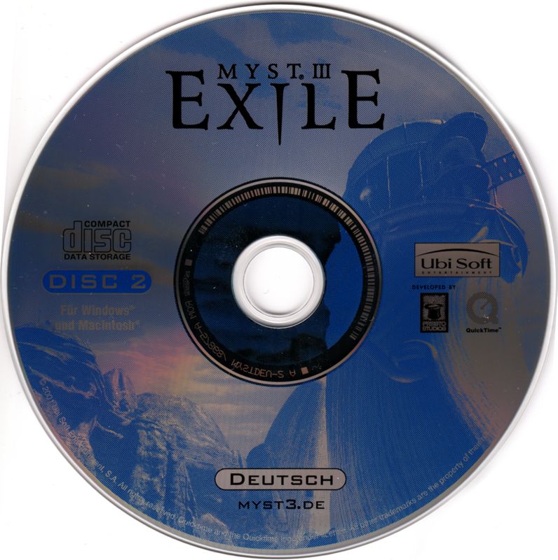 Media for Myst III: Exile (Collector's Edition) (Macintosh and Windows): Game CD 2