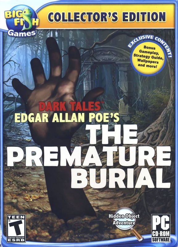 Front Cover for Dark Tales: Edgar Allan Poe's The Premature Burial (Collector's Edition) (Windows)