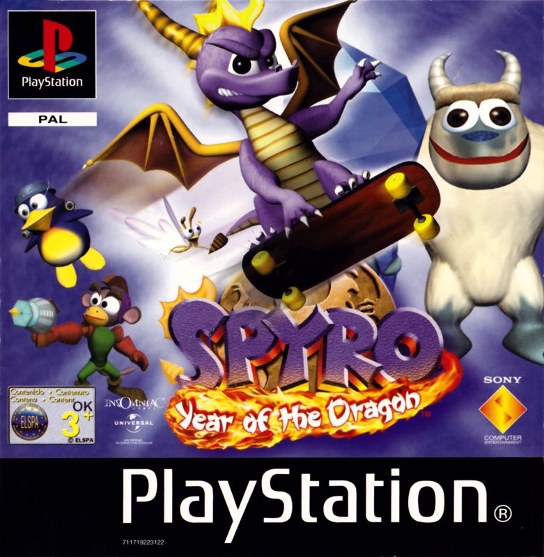 Front Cover for Spyro: Year of the Dragon (PlayStation)