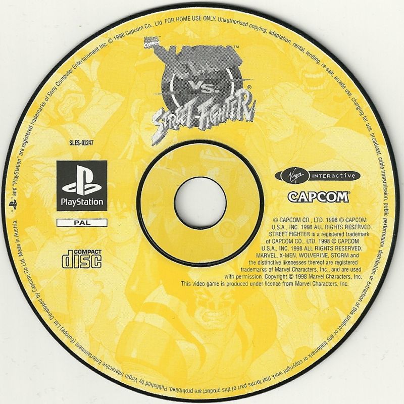 Media for X-Men vs. Street Fighter (PlayStation)