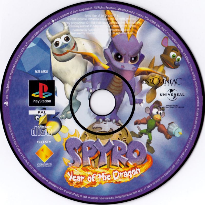 Media for Spyro: Year of the Dragon (PlayStation)
