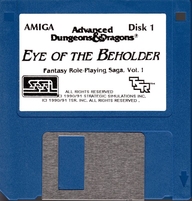 Media for Eye of the Beholder (Amiga): German Disk 1 of 3
