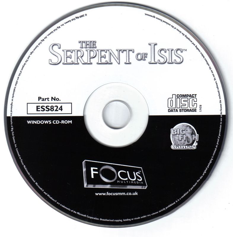 Media for The Serpent of Isis (Windows)