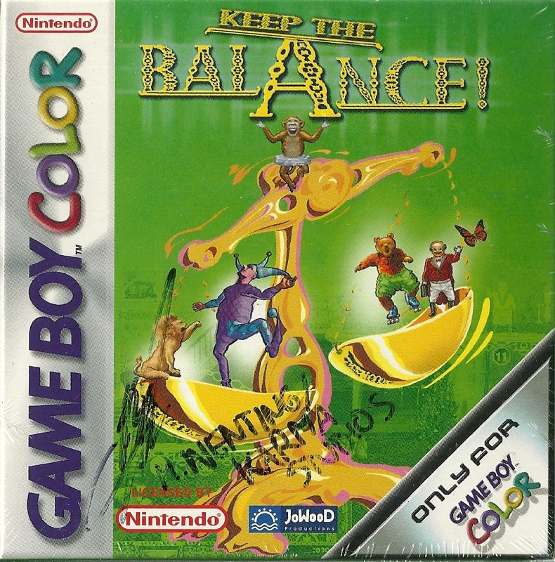 Front Cover for Keep the Balance! (Game Boy Color): Signed by gamedeveloper Martijn Wenting