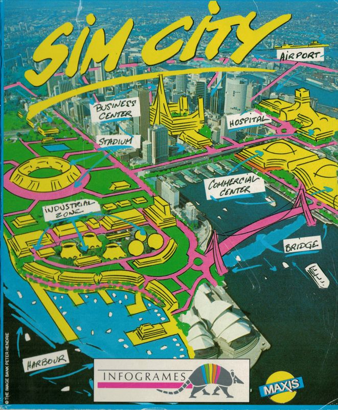 Front Cover for SimCity (Amstrad CPC)