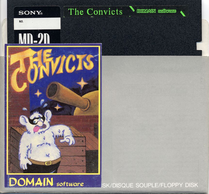 Media for The Convicts (Atari 8-bit) (5.25" disk release)