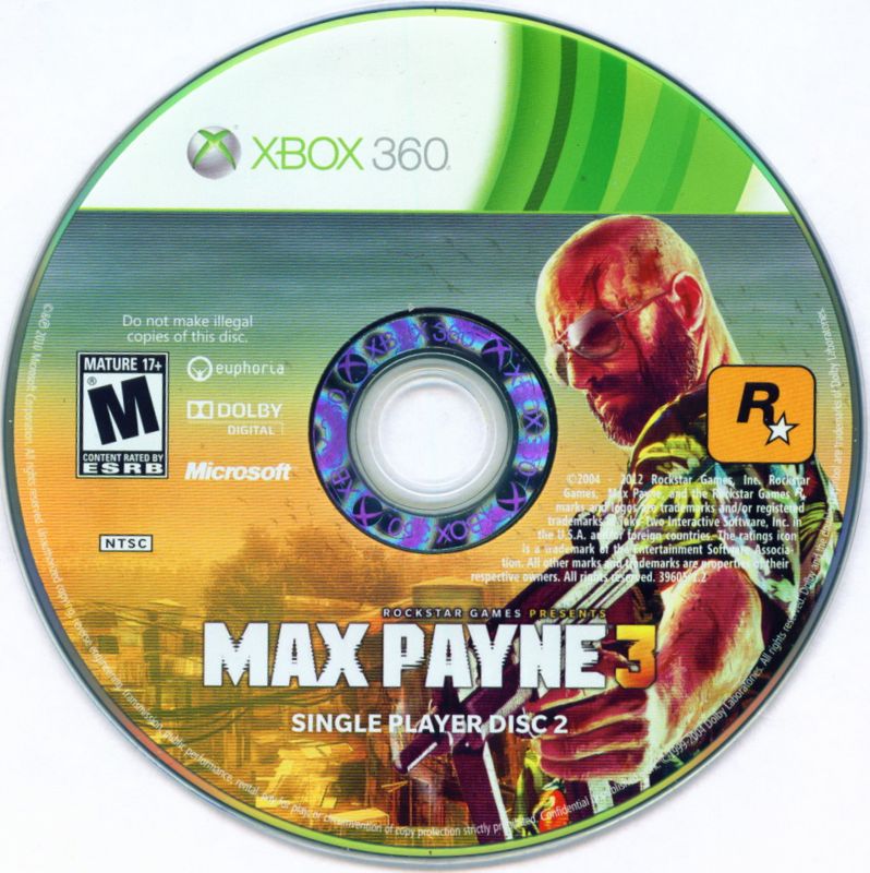 Media for Max Payne 3 (Xbox 360): Disc 2