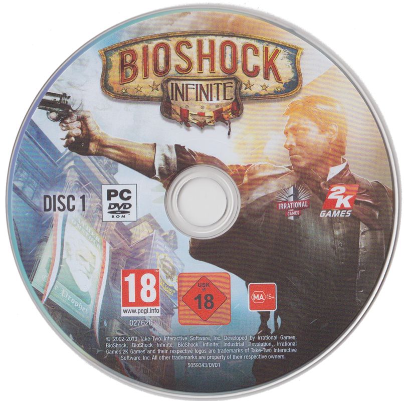 Media for BioShock Infinite (Windows): Disc 1/3