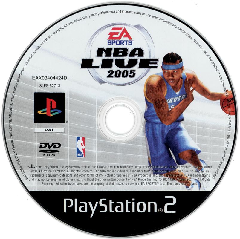 Media for NBA Live 2005 (PlayStation 2)