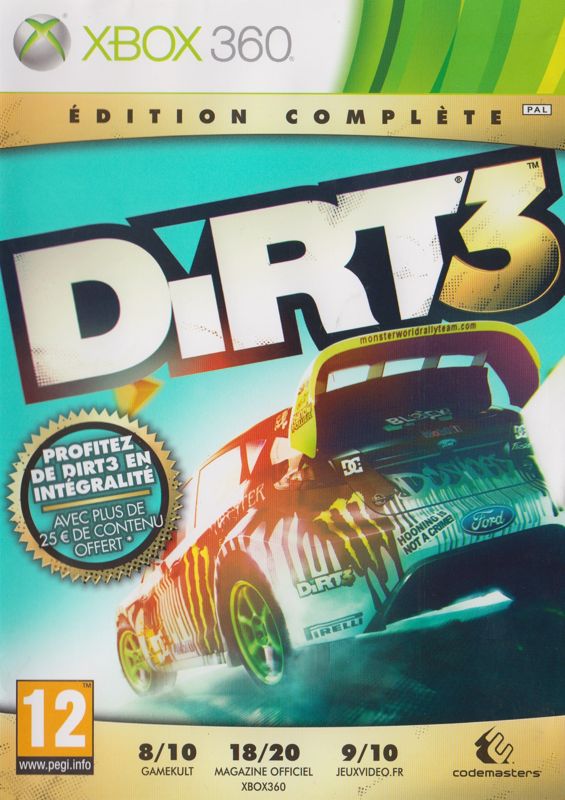 Front Cover for DiRT 3: Complete Edition (Xbox 360)