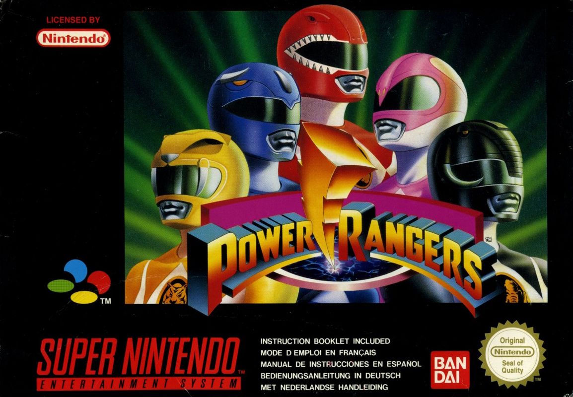 Front Cover for Mighty Morphin Power Rangers (SNES)
