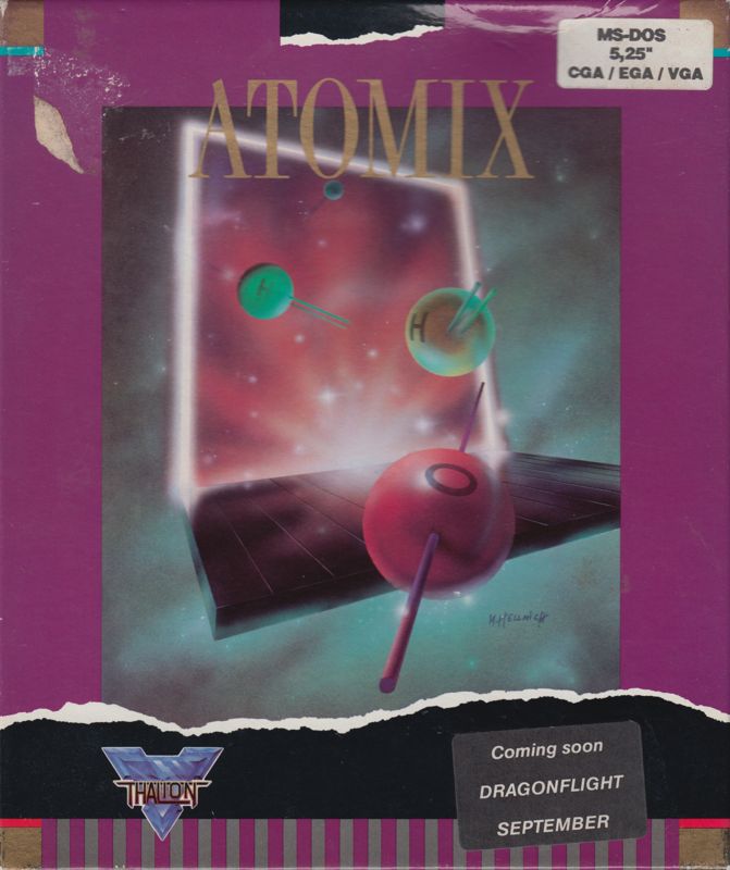 Front Cover for Atomix (DOS) (5.25" Disk release)
