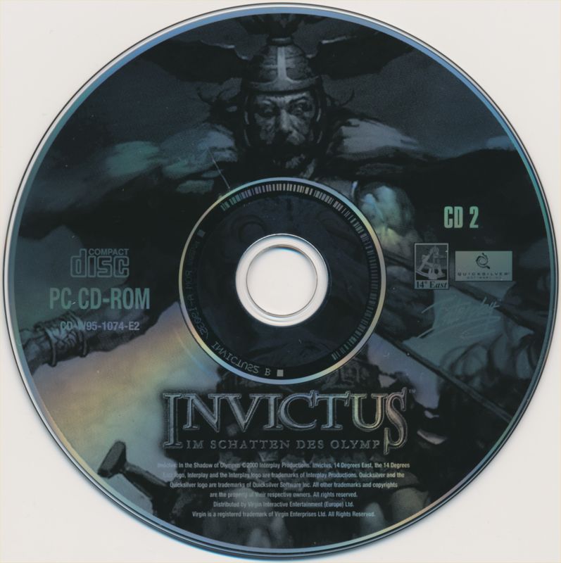 Media for Invictus: In the Shadow of Olympus (Windows): Disc 2/2