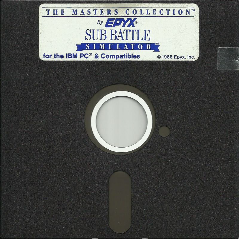 Media for Sub Battle Simulator (DOS) (First 5.25" disk release (with different label)): Disk 1/1