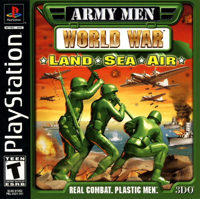 Front Cover for Army Men: World War - Land Sea Air (PlayStation)
