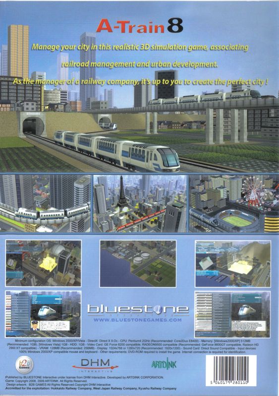 Back Cover for A-Train 8 (Windows)