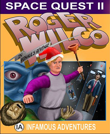 Front Cover for Space Quest II: Roger Wilco in Vohaul's Revenge (Macintosh and Windows)