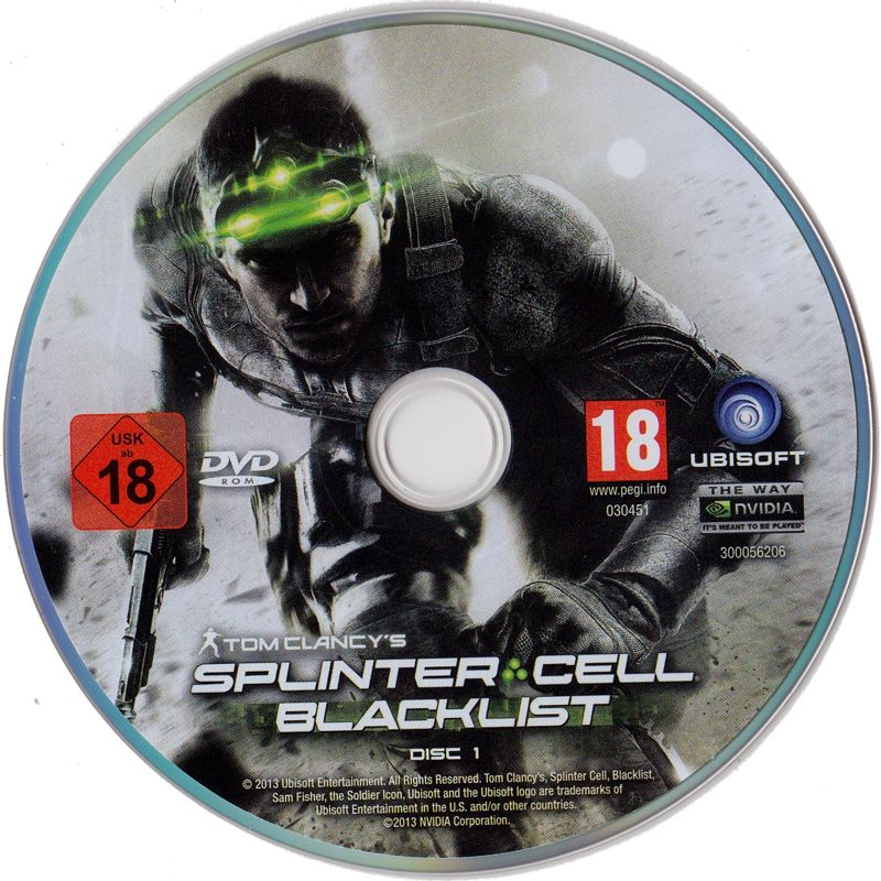 Tom Clancy's Splinter Cell: Blacklist cover or packaging material