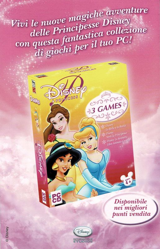 Manual for Disney Princess: Enchanted Journey (Windows): Back