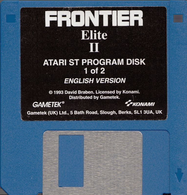 Media for Frontier: Elite II (Atari ST): Program Disk