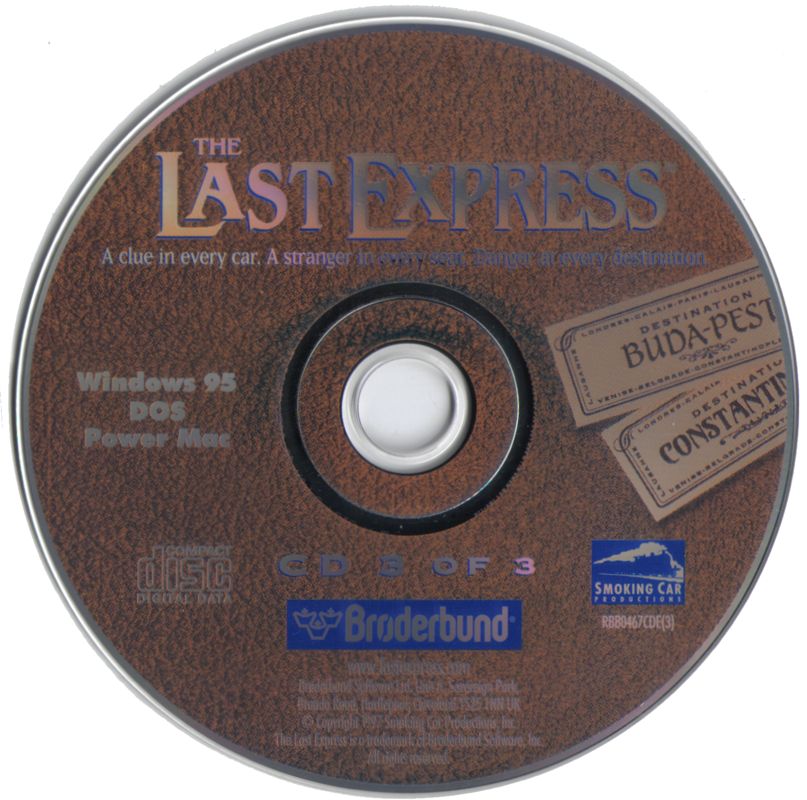 Media for The Last Express (DOS and Macintosh and Windows): Disc 3