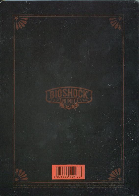 Back Cover for BioShock Infinite (Windows) (Dual keep case version): Metal Keep Case