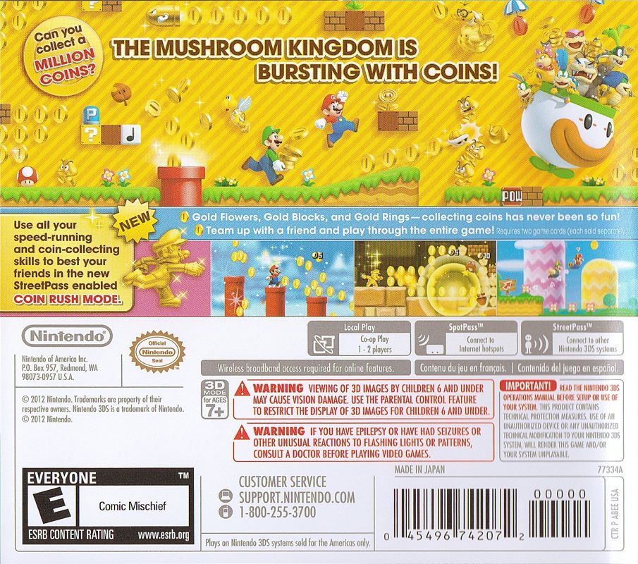 New Super Bros. cover MobyGames material 2 or Mario packaging 