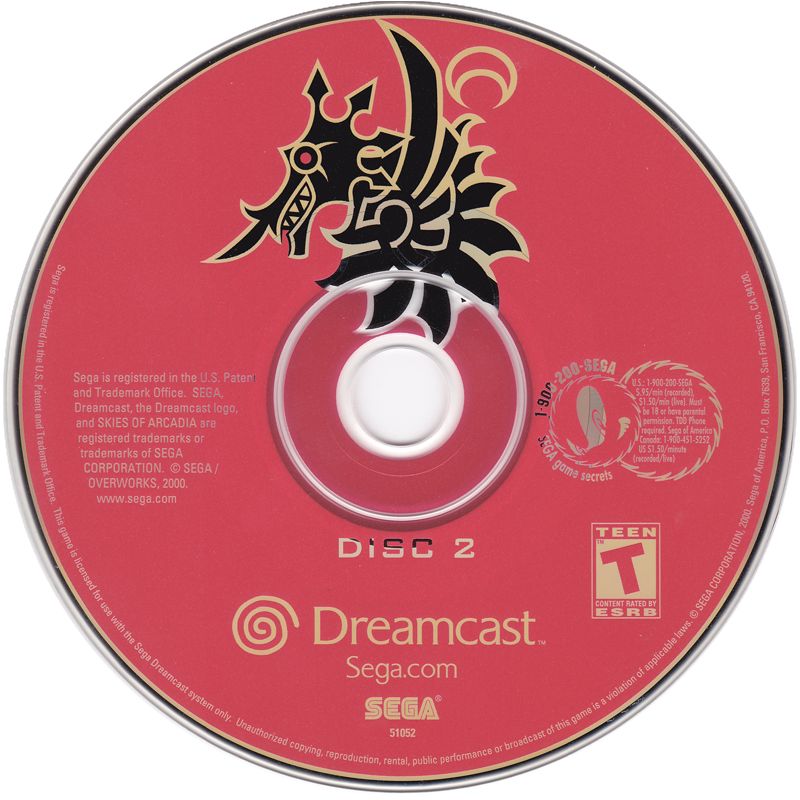 Media for Skies of Arcadia (Dreamcast): Disc 2