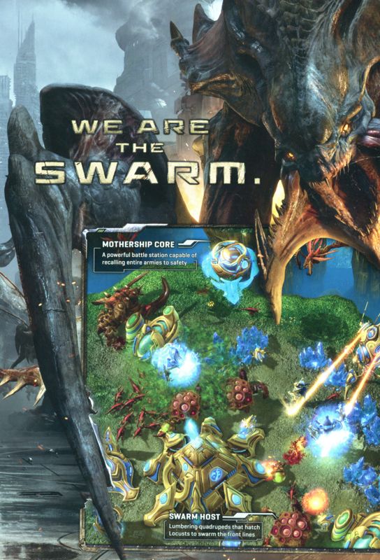 Inside Cover for StarCraft II: Heart of the Swarm (Macintosh and Windows): 2nd Left Flap