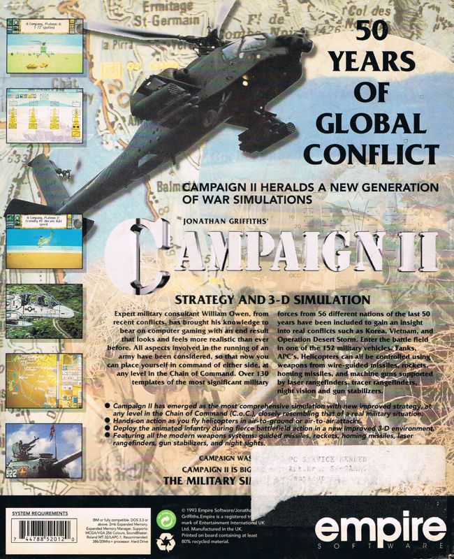 Back Cover for Campaign II (DOS)