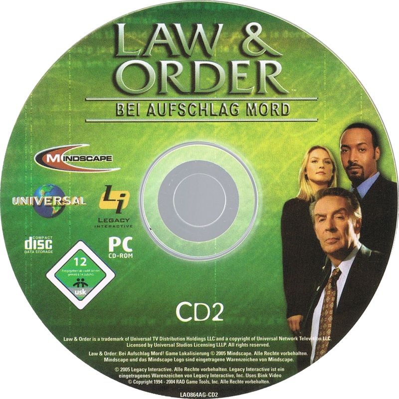 Media for Law & Order: Justice is Served (Windows): Disc 2