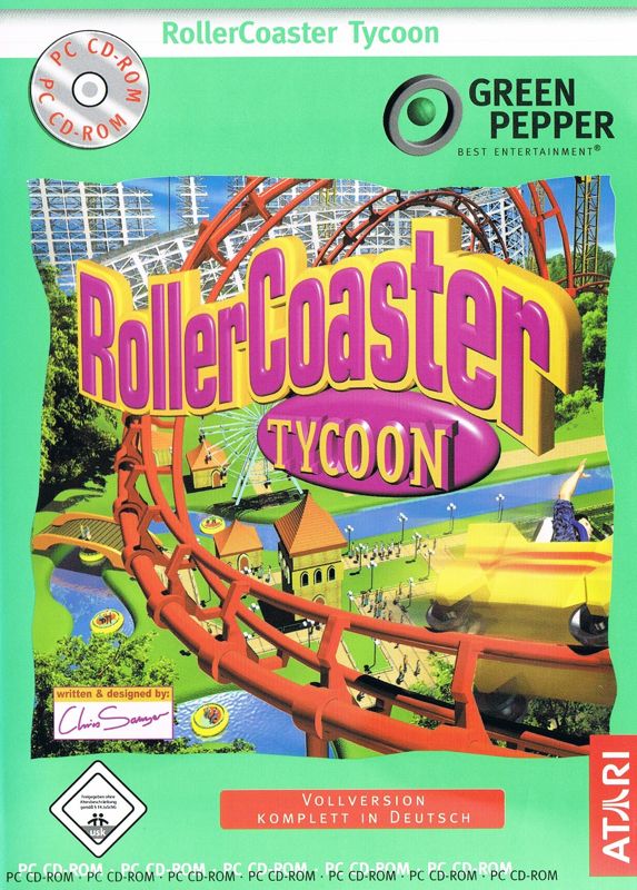 Front Cover for RollerCoaster Tycoon (Windows) (Green Pepper release (#173))