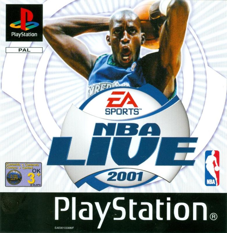 Front Cover for NBA Live 2001 (PlayStation)