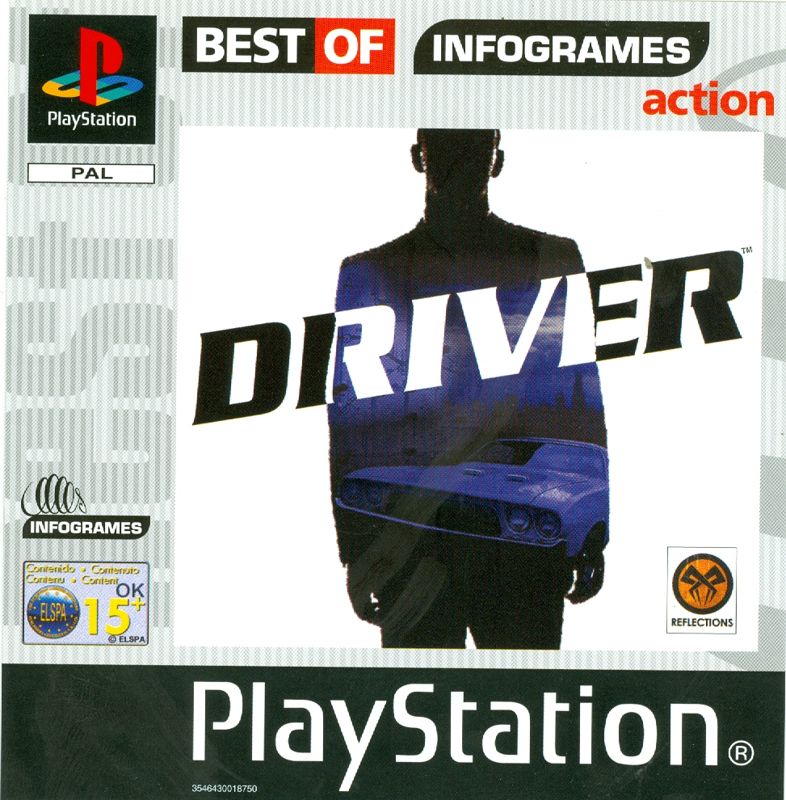 Front Cover for Driver (PlayStation) (Best of Infogrames release)